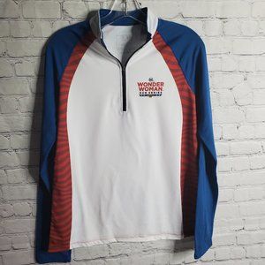 Running Man DC Wonder Woman Pullover Quarter Zip Top